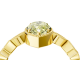 Yellow gold Fancy Yellow Marquise  Cut Diamond Milgrain Marquise Band with Prong Setting_7