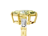 Yellow gold Fancy Yellow Marquise  Cut Diamond Ring with Tapered Baguette Side Stones in Four-Prong Setting_5