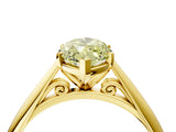 Yellow gold Fancy Yellow Marquise Cut Diamond Solitaire Engagement Ring with Cathedral Setting and Four-Prong Mount_21