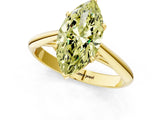 Yellow gold Fancy Yellow Marquise Cut Diamond Solitaire Engagement Ring with Cathedral Setting and Four-Prong Mount_67
