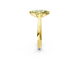 Yellow gold Fancy Yellow Marquise Cut Diamond Solitaire Engagement Ring with Cathedral Setting and Four-Prong Mount_68