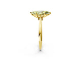 Yellow gold Fancy Yellow Marquise Cut Diamond Solitaire Engagement Ring with Classic Band and Four-Prong Setting_46