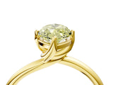 Yellow gold Fancy Yellow Marquise Cut Diamond Solitaire Engagement Ring with Four-Prong Setting and Classic Band_24