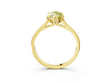 Yellow gold Fancy Yellow Marquise Cut Diamond Solitaire Ring with Flower Prong Setting and Classic Band_39