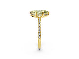 Yellow gold Fancy Yellow Marquise Cut Diamond Solitaire Ring with Pavé Band and Four-Prong Setting_20