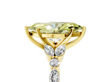 Yellow gold Fancy Yellow Marquise Cut Diamond Solitaire Ring with Side Stones and Four-Prong Setting_34
