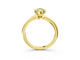 Yellow gold Fancy Yellow Marquise Cut Diamond Solitaire Ring with Six-Prong Setting and Classic Band_26