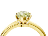Yellow gold Fancy Yellow Marquise Cut Diamond Solitaire Ring with Six-Prong Setting and Classic Band_27