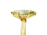Yellow gold Fancy Yellow Marquise Cut Diamond Solitaire Ring with Six-Prong Setting and Classic Band_28