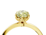 Yellow gold Fancy Yellow Marquise Cut Diamond Solitaire Ring with Thin Band and Prong Setting_16