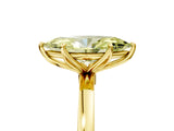 Yellow gold Fancy Yellow Marquise Cut Diamond Solitaire Ring with Thin Band and Prong Setting_17