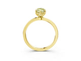 Yellow gold Fancy Yellow Marquise Cut Diamond Solitaire Ring with Thin Band and Prong Setting_27
