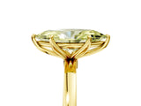 Yellow gold Fancy Yellow Marquise Cut Diamond Solitaire Ring with Thin Band and Prong Setting_29