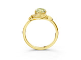 Yellow gold Fancy Yellow Marquise Cut Diamond Solitaire Ring with Twist Band and Four-Prong Setting_32