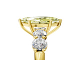 Yellow gold Fancy Yellow Marquise  Cut Five-Stone Prong Set Diamond Ring with Classic Band_34