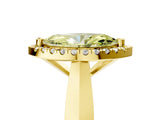Yellow gold Fancy Yellow Marquise  Cut Halo Solitaire Engagement Ring with Square Band and Four-Prong Setting_71
