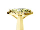 Yellow gold Fancy Yellow Marquise  Cut Halo Solitaire Engagement Ring with Square Band and Four-Prong Setting_82