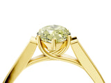Yellow gold Fancy Yellow Marquise Cut Solitaire Cathedral Diamond Engagement Ring with Channel-Set Band and Four-Prong Setting_7