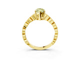Yellow gold Fancy Yellow Marquise Cut Solitaire Diamond Ring with Infinity Twist Band and Four-Prong Setting_27