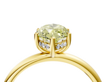 Yellow gold Fancy Yellow Marquise  Cut Solitaire Engagement Ring with Four-Prong Setting and Classic Band_4