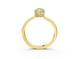 Yellow gold Fancy Yellow Marquise  Cut Solitaire Engagement Ring with Four-Prong Setting on a Classic Band_3
