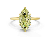 Yellow gold Fancy Yellow Marquise  Cut Solitaire Engagement Ring with Thin Band and Four-Prong Setting_3