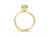Yellow gold Fancy Yellow Marquise  Cut Solitaire Engagement Ring with Thin Band and Four-Prong Setting_6