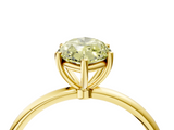 Yellow gold Fancy Yellow Marquise  Cut Solitaire Engagement Ring with Thin Band and Four-Prong Setting_7