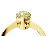 Yellow gold Fancy Yellow Marquise  Cut Solitaire Ring with Four-Prong Setting and Classic Band_4