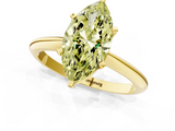Yellow gold Fancy Yellow Marquise  Cut Solitaire Ring with Four-Prong Setting on a Classic Band_1