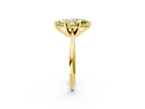 Yellow gold Fancy Yellow Marquise  Cut Solitaire Ring with Four-Prong Setting on a Classic Band_2