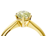 Yellow gold Fancy Yellow Marquise  Cut Solitaire Ring with Four-Prong Setting on a Classic Band_4