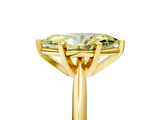 Yellow gold Fancy Yellow Marquise  Cut Solitaire Ring with Four-Prong Setting on a Classic Band_5