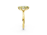 Yellow gold Fancy Yellow Marquise  Cut Solitaire Ring with Thin Band and Four-Prong Setting_2