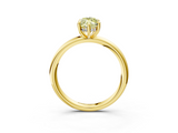 Yellow gold Fancy Yellow Marquise  Cut Solitaire Ring with Thin Band and Four-Prong Setting_3