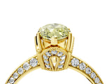 Yellow gold Fancy Yellow Marquise Cut Solitaire Split Shank Pave Diamond Engagement Ring with Four-Prong Setting_28