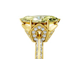 Yellow gold Fancy Yellow Marquise Cut Solitaire Split Shank Pave Diamond Engagement Ring with Four-Prong Setting_29