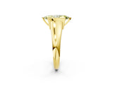 Yellow gold Fancy Yellow Marquise Cut Solitaire Tension Set Diamond Ring with Split Shank Band_2