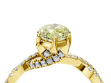 Yellow gold Fancy Yellow Marquise Cut Solitaire Twist Pave Diamond Engagement Ring with Prong Setting_40