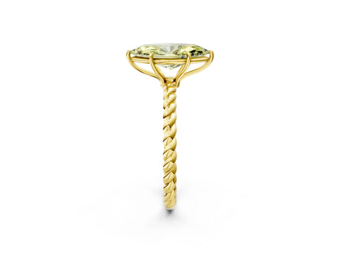 Yellow gold Fancy Yellow Marquise Cut Solitaire Twisted Band 4-Prong Ring_2