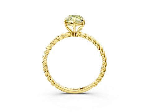Yellow gold Fancy Yellow Marquise Cut Solitaire Twisted Band 4-Prong Ring_3