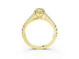 Yellow gold Fancy Yellow Marquise  Cut Split Shank Pave Diamond Engagement Ring with Four-Prong Setting_3