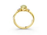 Yellow gold Fancy Yellow Marquise  Cut Three-Stone Channel Set Ring with Bar Prongs_3
