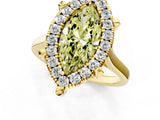 Yellow gold Fancy Yellow Marquise  Diamond Cluster Halo Solitaire with Four-Prong Setting_24