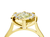 Yellow gold Fancy Yellow Marquise  Diamond Cluster Halo Solitaire with Four-Prong Setting_27