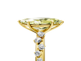 Yellow gold Fancy Yellow Marquise  Diamond Cluster Prong-Set Solitaire Ring_5