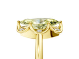 Yellow gold Fancy Yellow Marquise  Halo Diamond Ring with Round Cluster Setting, Solitaire Band, and Four-Prong Setting_35