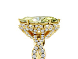 Yellow gold Fancy Yellow Marquise  Halo Twist Band Solitaire Ring with Six-Prong Setting_37