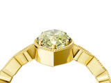 Yellow gold Fancy Yellow Marquise  Milgrain Marquise Diamond Twist Band Ring_67