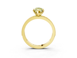 Yellow gold Fancy Yellow Marquise  Milgrain Pave Diamond Engagement Ring with Four-Prong Setting_3